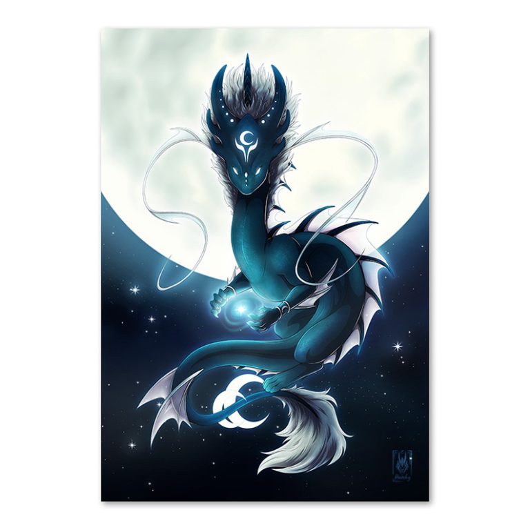 Poster Dragon « The nocturnal walker »